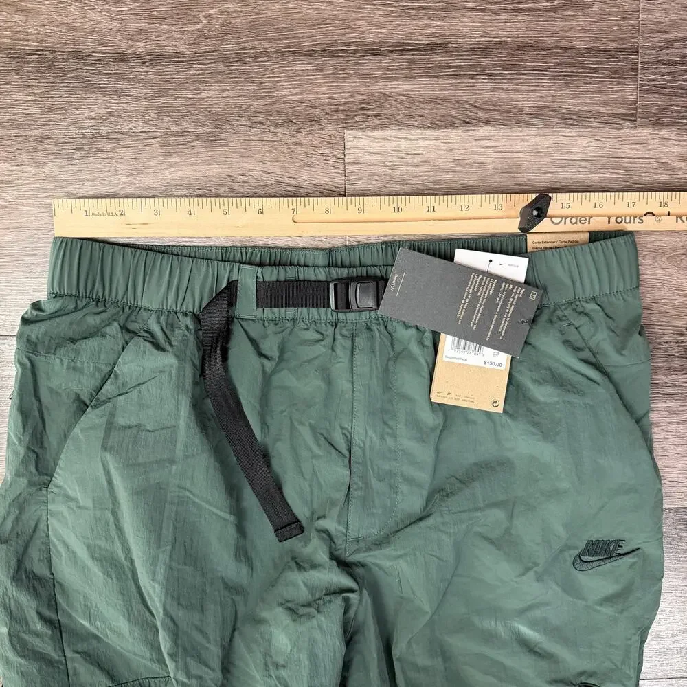 Nike Tech Woven UV Cargo Pants Vintage Green Lined FZ0756-338 Men's Large $150 L